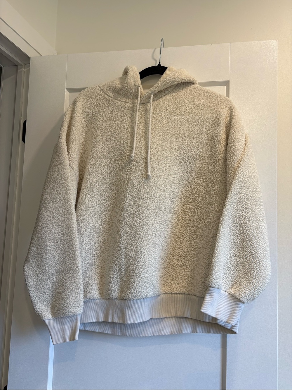 Sunday Best Cream Sherpa Hoodie Sweatshirt